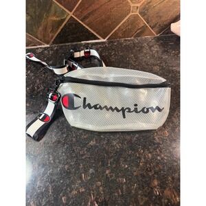 Champion Prime Transparent Sling crossbody waist bag fanny pack clear